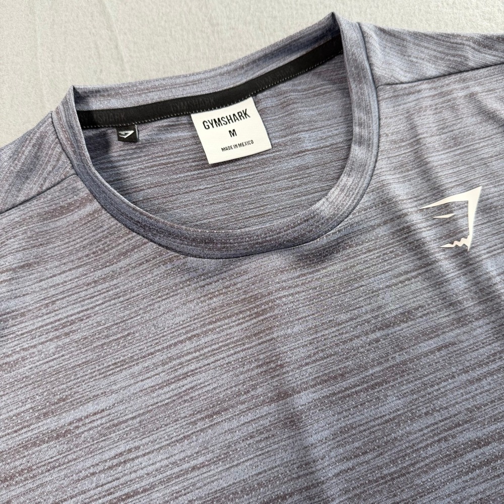Gymshark T-Shirt Mens Medium Gray Heathered Training Performance Tee Activewear